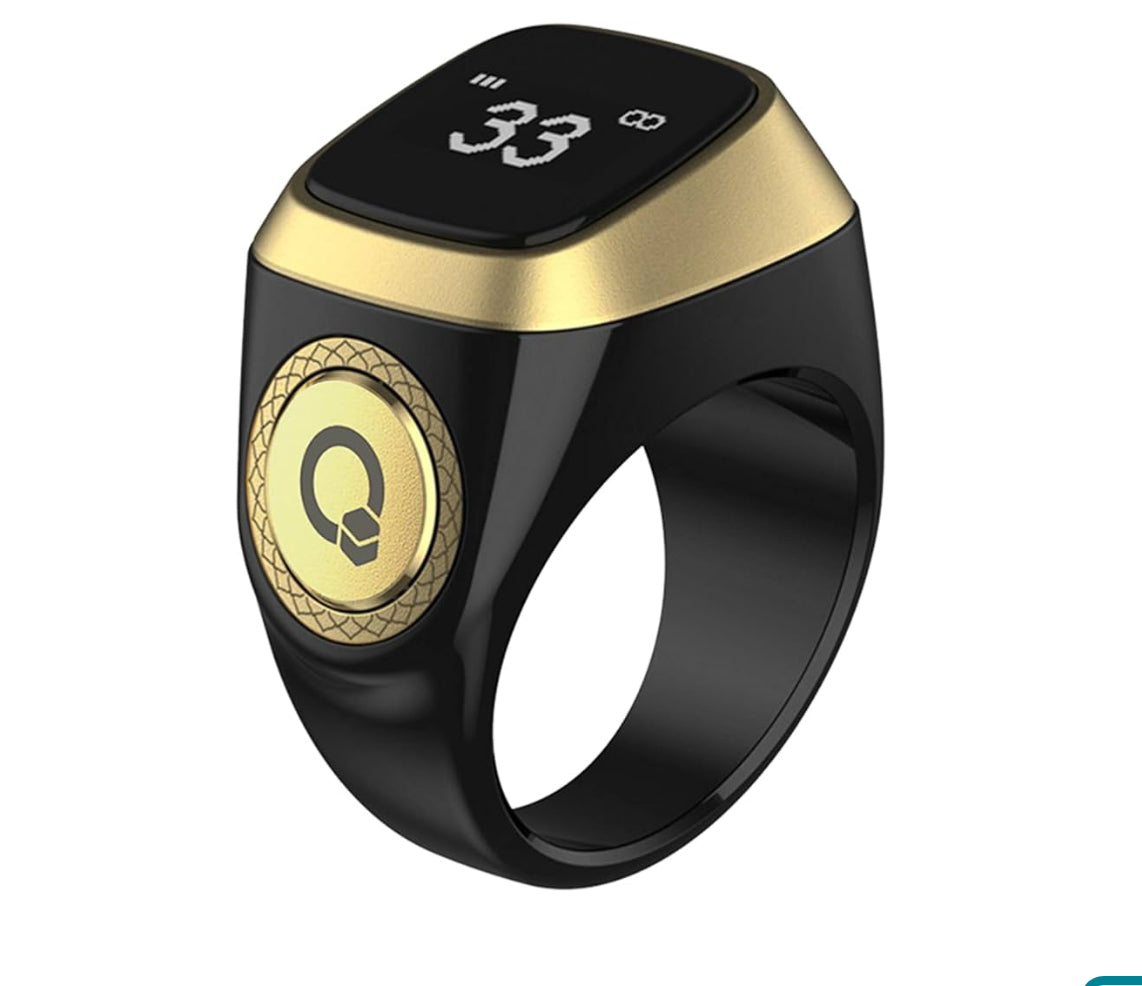 Equantu Qibla Ring Tasbih Counter Prayer Reminder
